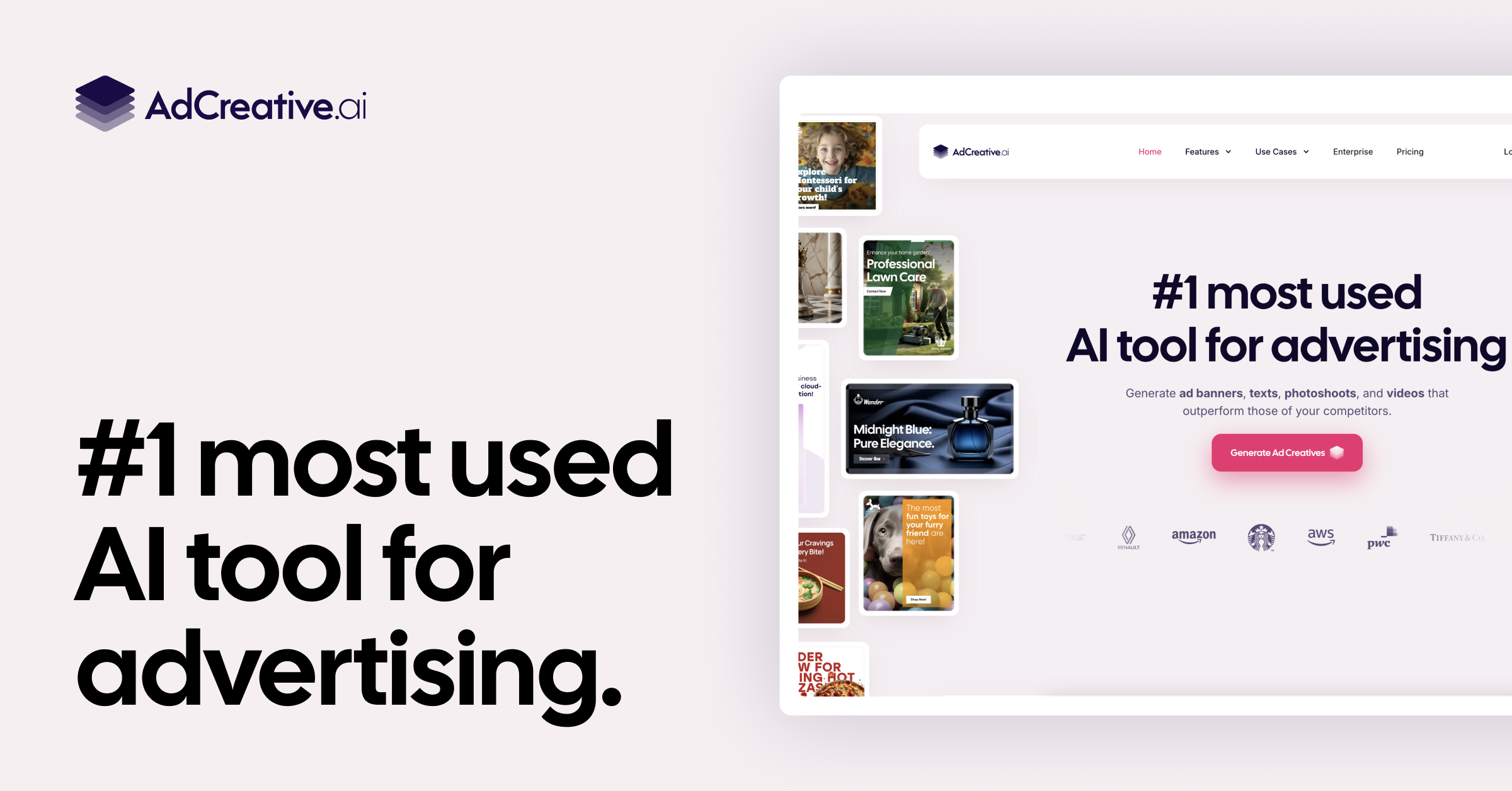Screenshot of AdCreative.ai Screenshot of AdCreative.ai