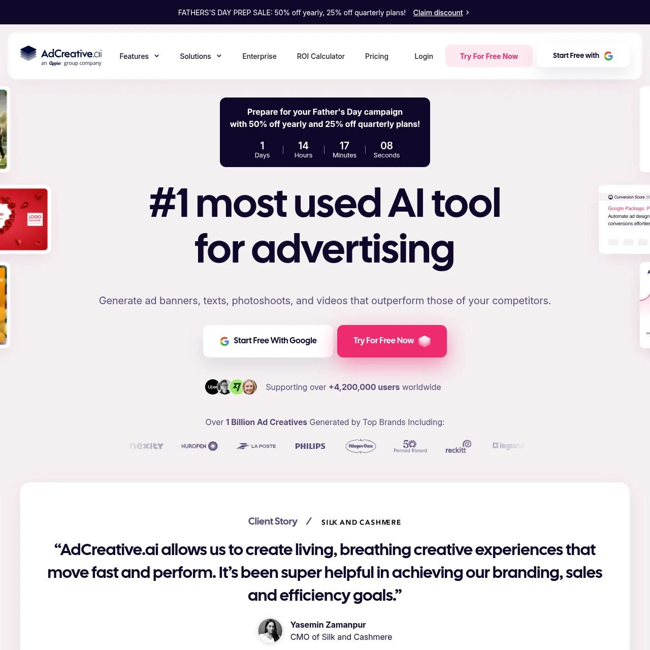 Screenshot of Adcreative.ai