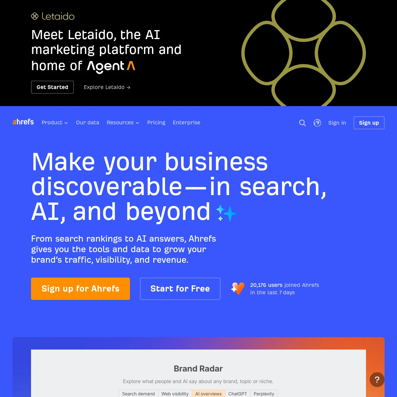 Ahrefs preview