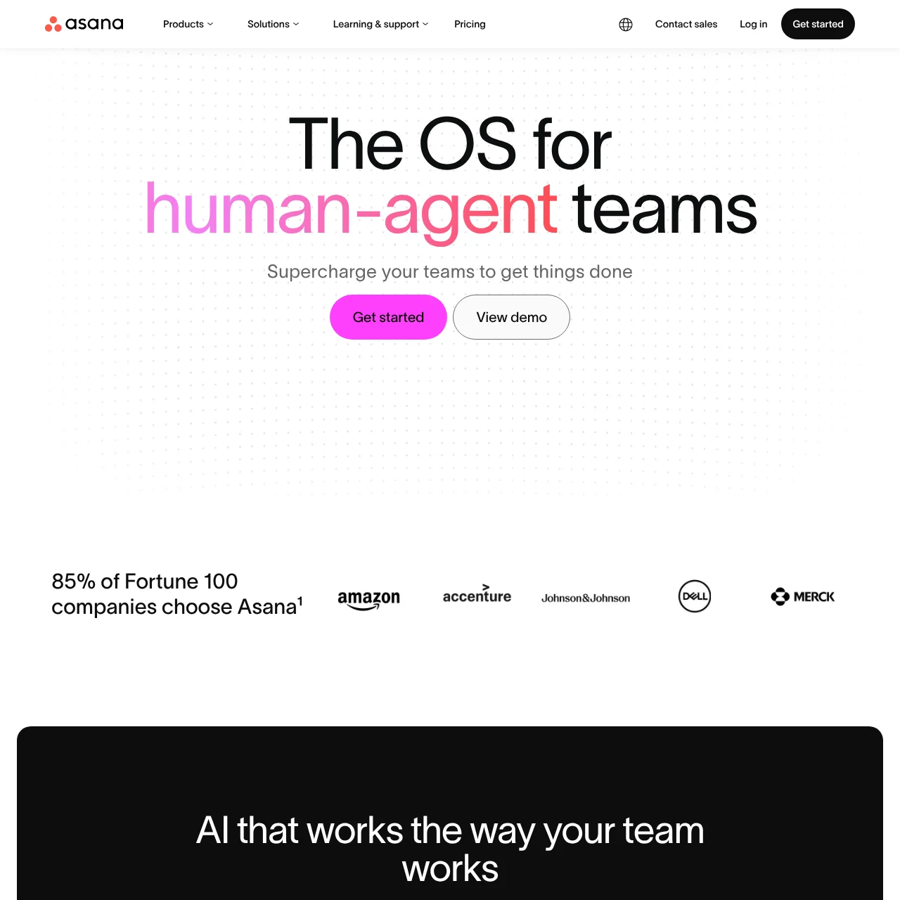 Screenshot of Asana