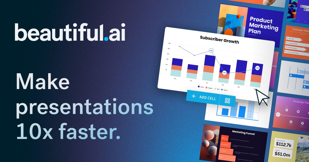 Screenshot of Beautiful.ai Screenshot of Beautiful.ai