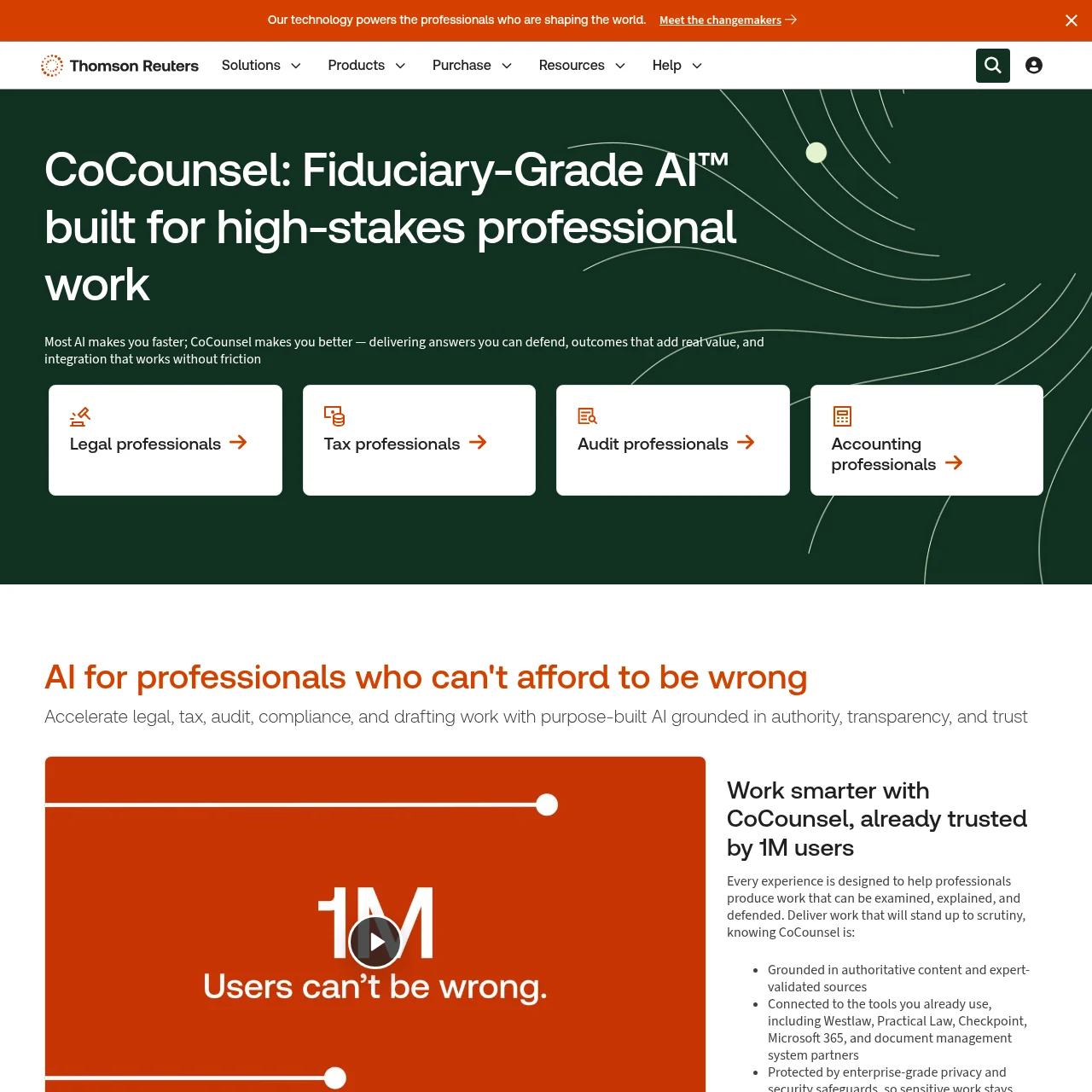 Screenshot of CoCounsel