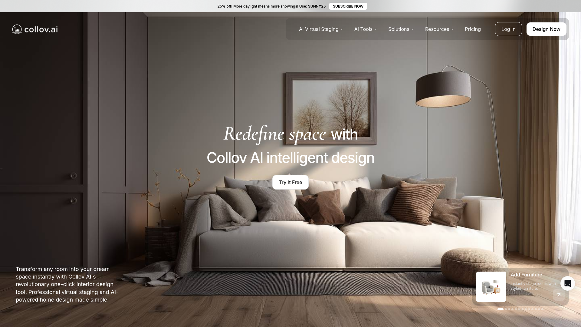 Screenshot of Collov AI