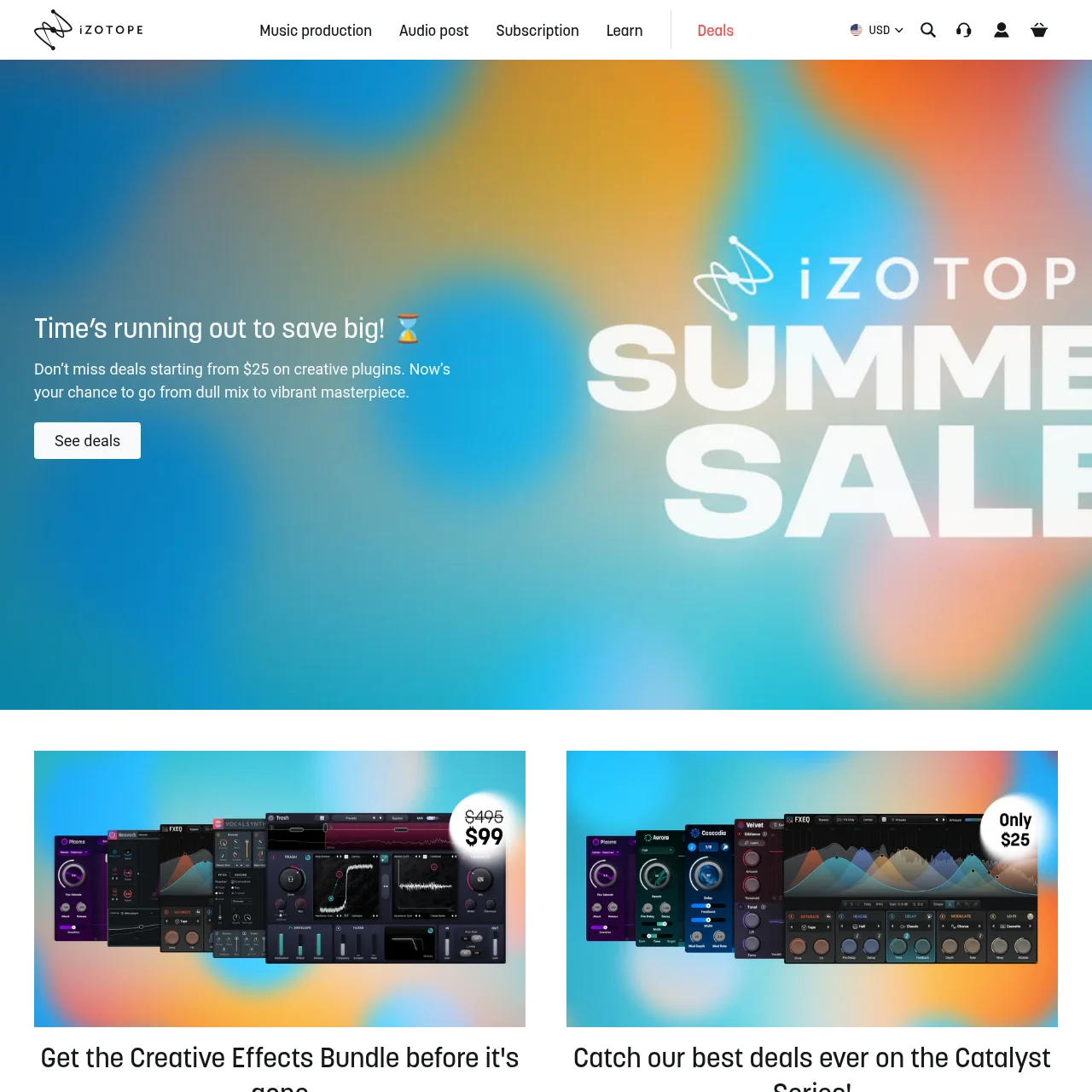 Screenshot of iZotope