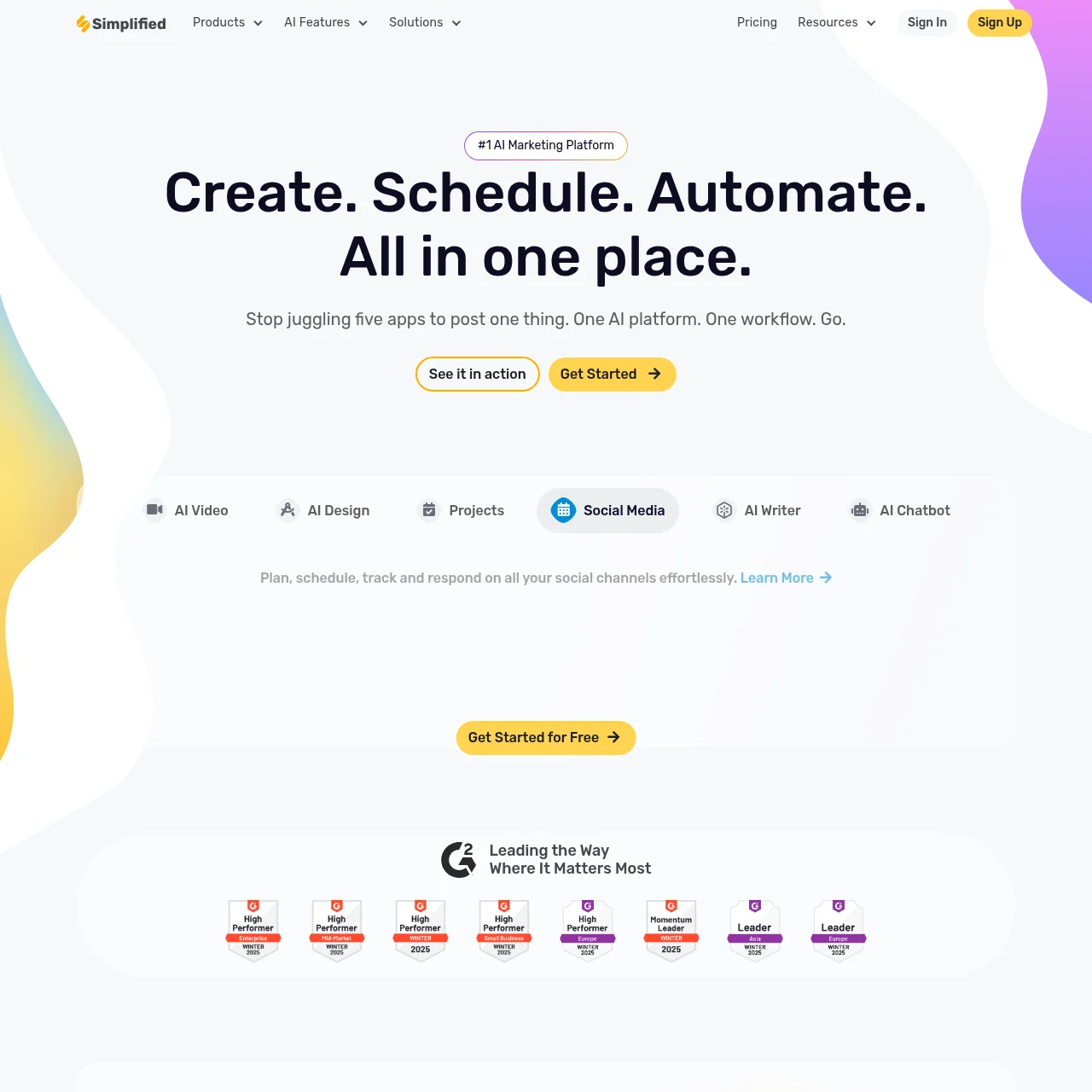Simplified preview