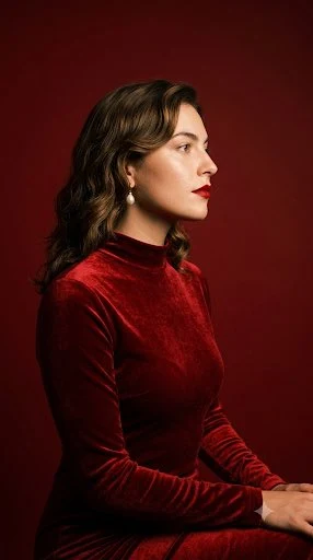 Crimson Velvet Profile Portrait result 1